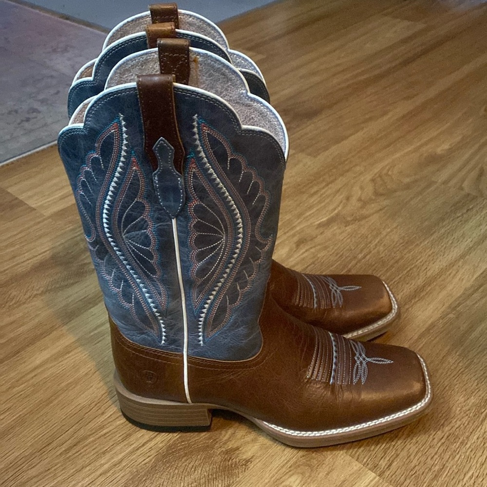 Brown Ariat Women’s Primetime Performance Western Boots - Broad Square Toe 6.5B